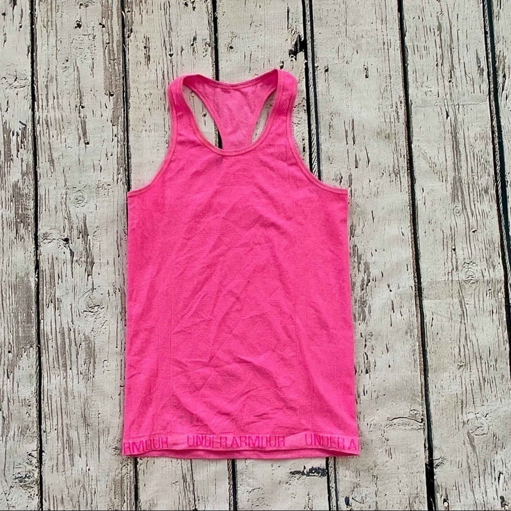 Under Armour Tank Top Fitted Stretchy Pink